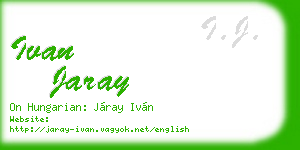 ivan jaray business card